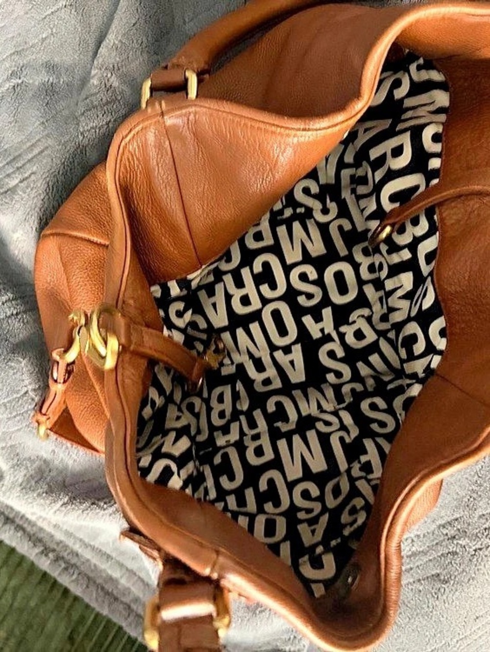 Marc by Marc Jacobs Classic Q Hillier Hobo Leather Shoulder Bag Brown - Picture 5 of 6
